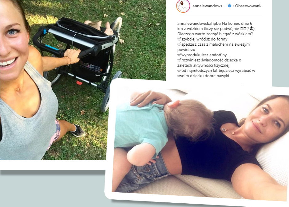 Anna Lewandowska, wózek Klary, wózek do biegania