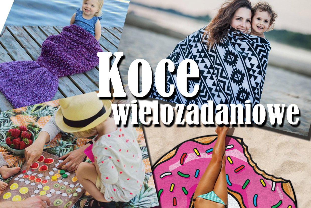 koce plażowe ręczniki piknikowe najmodniejsze dla dzieci i nie tylko