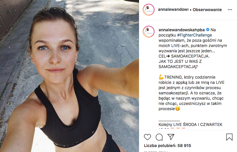 brzuch Ani Lewandowskiej