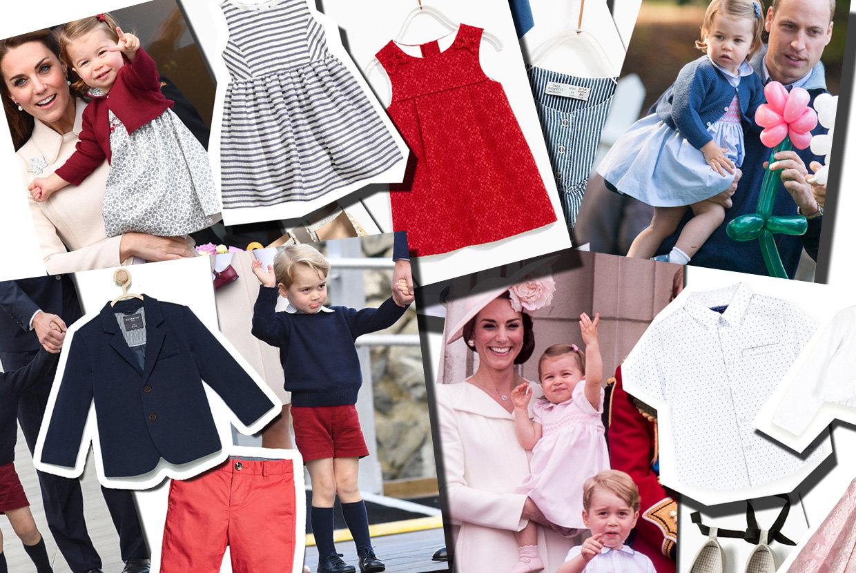 Ubranka w stylu dzieci księżnej kate middleton z sieciówek