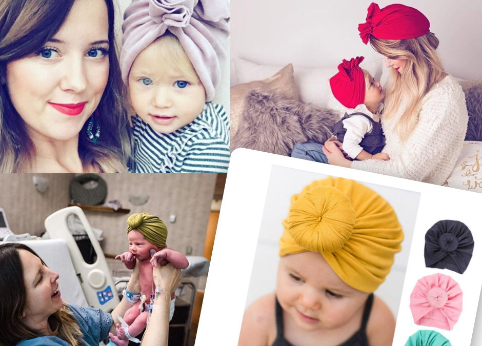 Turbany dla mamy i córeczki