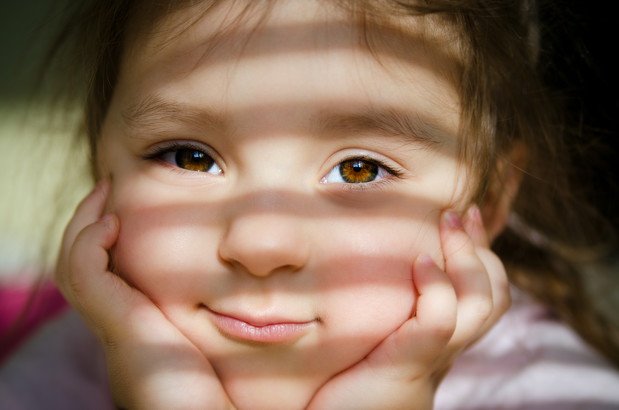 Girl with brown eyes