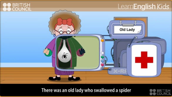 piosenka dla dzieci, angielski dla dzieci, British Council, gra online dla dzieci, An old lady