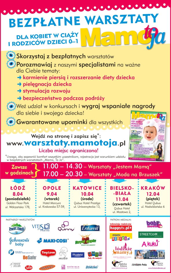 Mamo to ja, warsztaty dla kobiet w ciąży, warsztaty dla rodziców