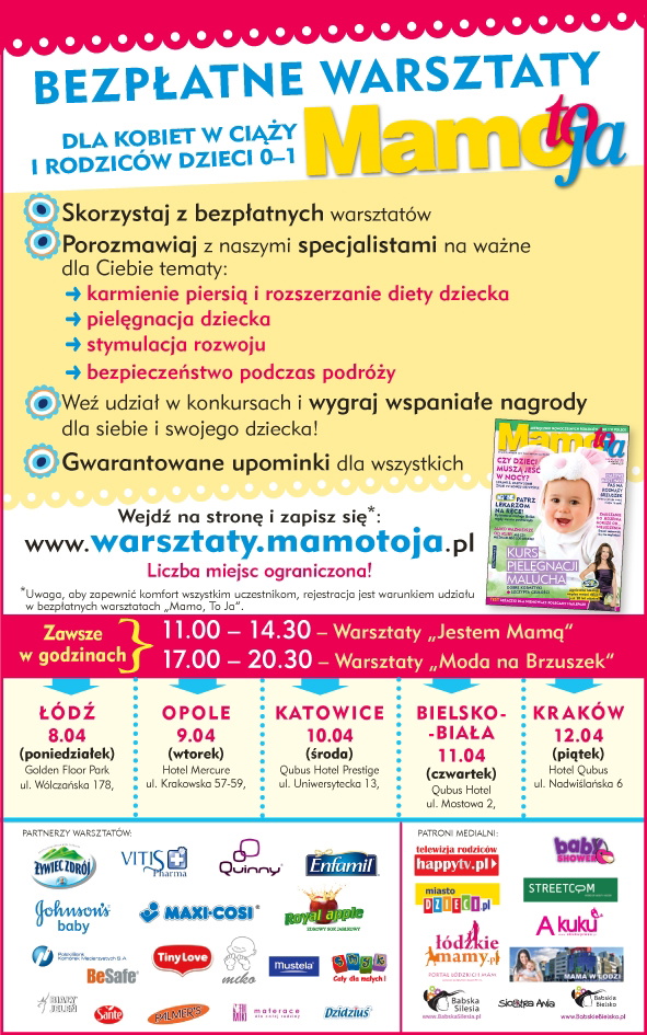 Mamo to ja, warsztaty dla kobiet w ciąży, warsztaty dla rodziców