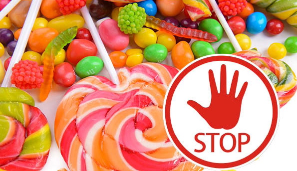 Niezdrowe słodycze stop