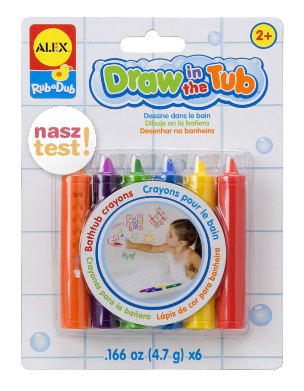 kredki, kredki do kąpieli, zmywalne kredki, Alex Toys