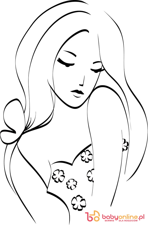 Girl with butterfly