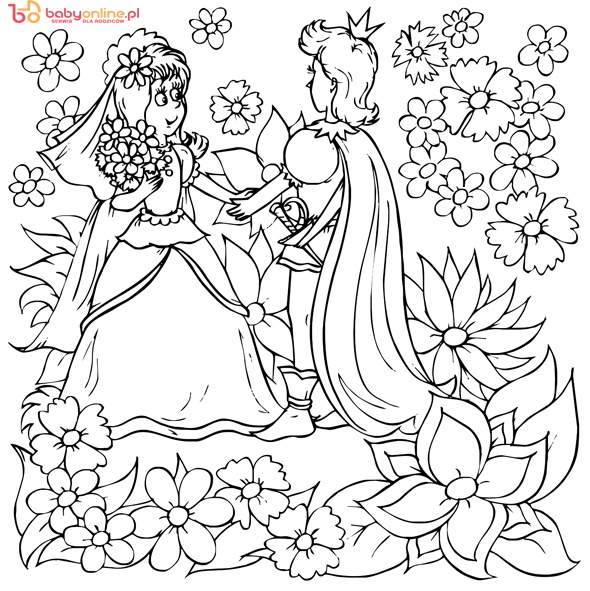 Little girl and little prince (fairy-tale “Thumbelina”)