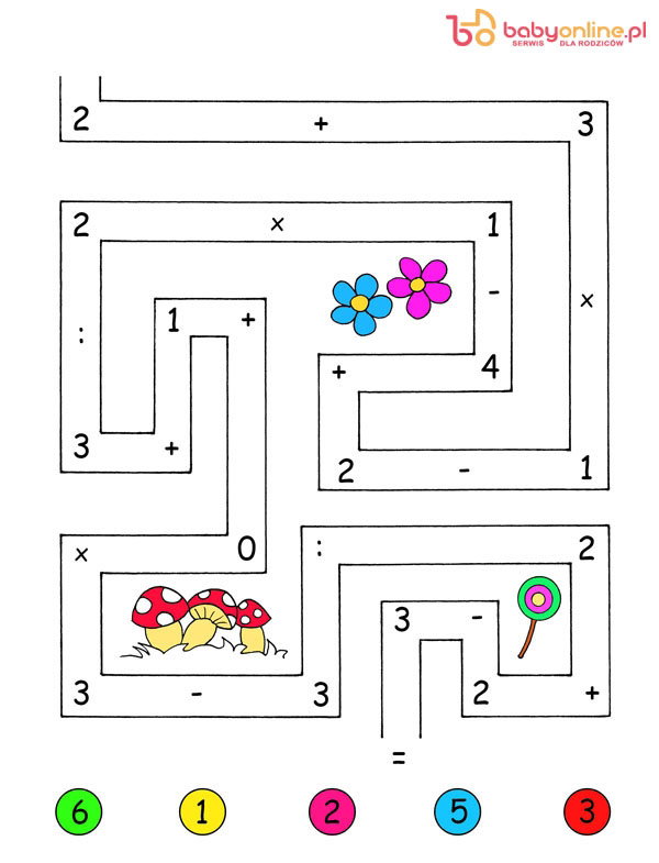 labirynt, gra dla dzieci, labirynt dla dzieci, labirynt matematyczny