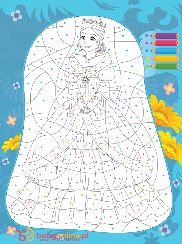 The page with exercises for kids