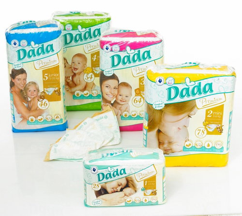 pieluszki, Dada, pieluszki jednorazowe