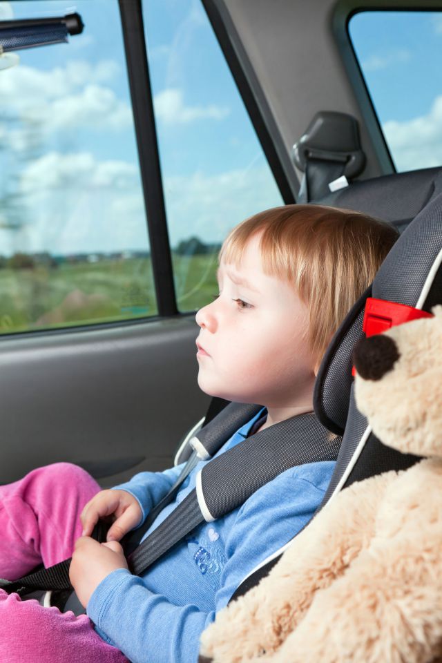 dziecko, auto, samochód, podróż