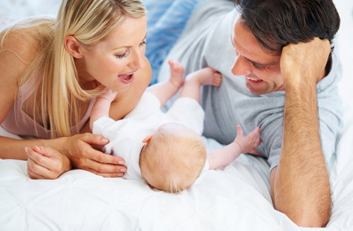 mama, tata, rodzice, dziecko, niemowlę