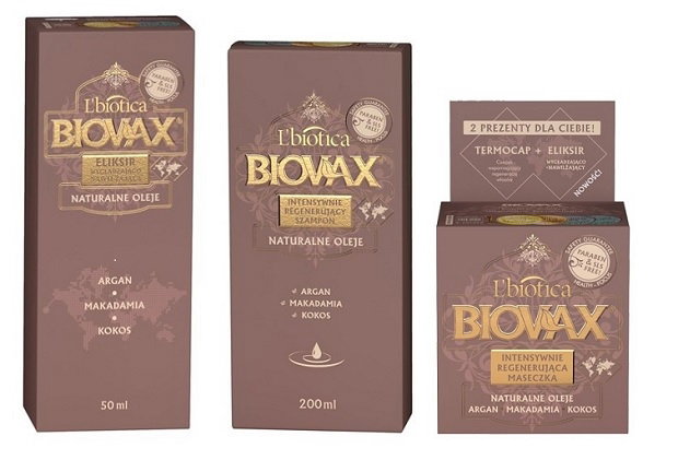 Kosmetyki Biovax L'biotica - seria Aragan Makademia Kokos