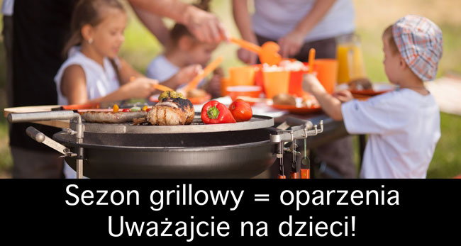 Lato na działce: grill, podpałka i oparzenia