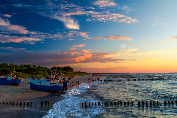 Wieczorem na plaży