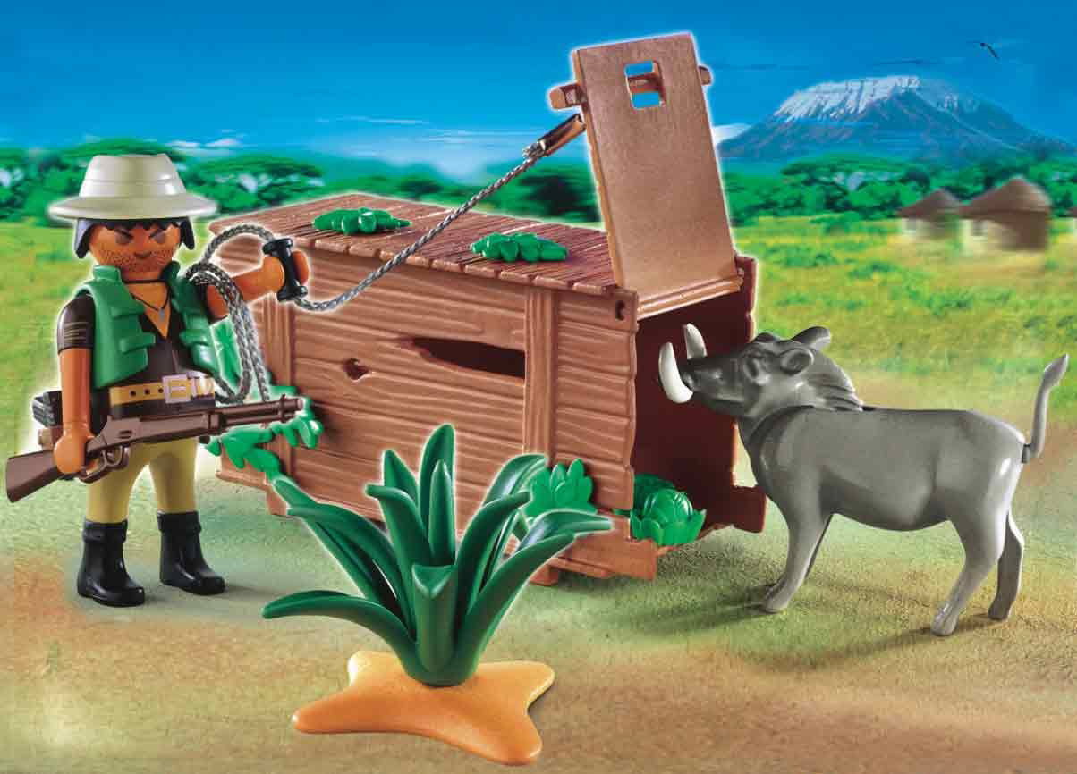 Playmobil, kłusownik z pułapką