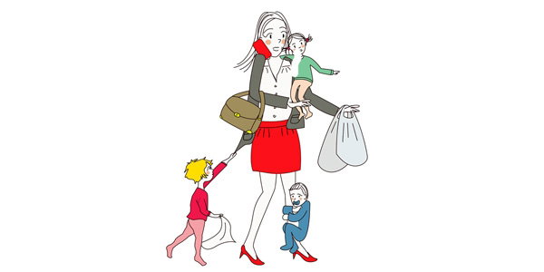 mama z dziećmi - styl rodzicielski - przetrwanie