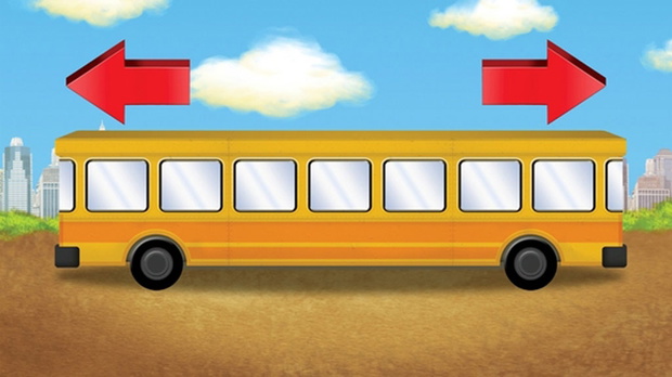 W którą stronę jedzie ten autobus? Dorośli się kłócą, a dzieci wiedzą!