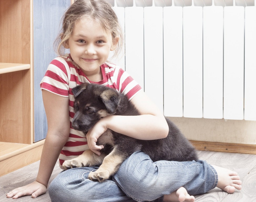 dziewczynka i pies
