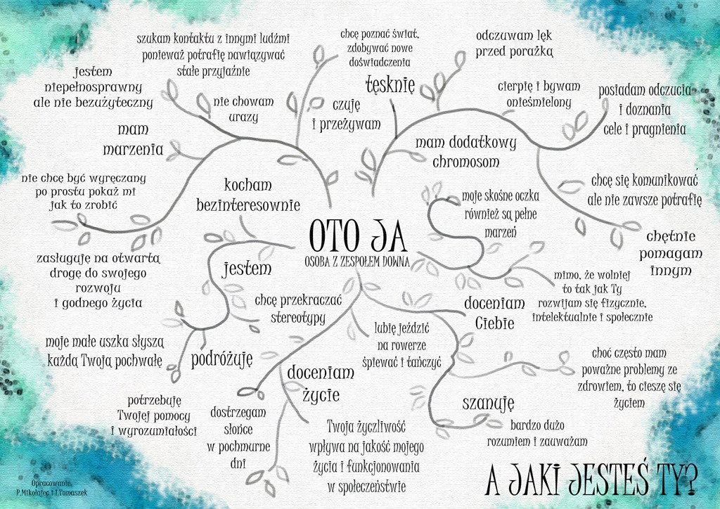 Co chciałyby powiedziec nam osoby z zespołem Downa?