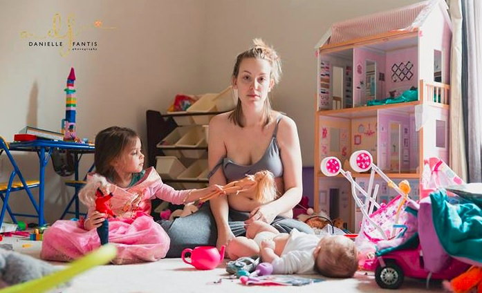 Mama dwójki dzieci cierpiąca na depresję poporodową