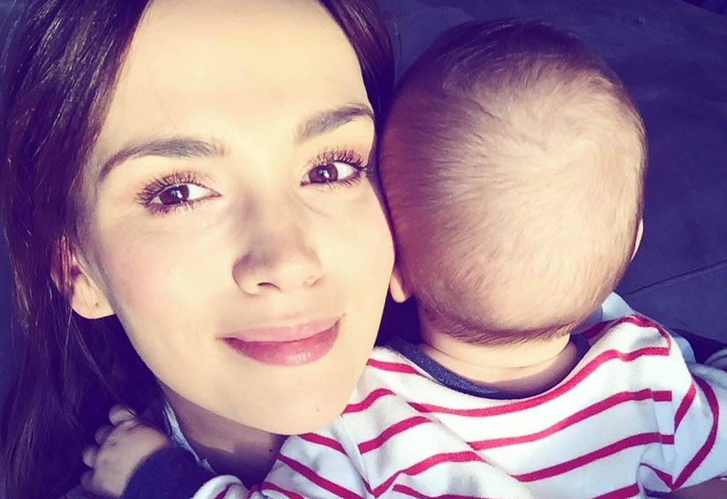 Paulina Krupińska z dzieckiem