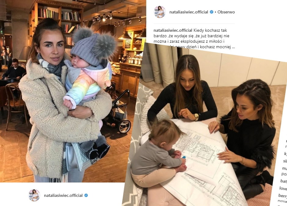 Natalia Siwiec z córeczką
