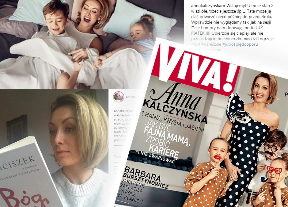 Anna Kalczyńska z dziećmi, okładka Vivy!