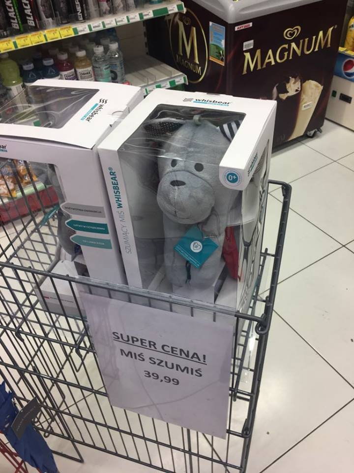 Szumiący miś w Rossmannie za 39.99zł