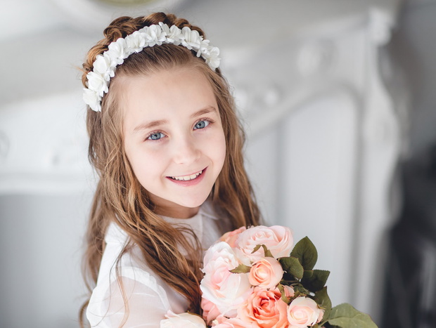 retrato niña 7-9 años
