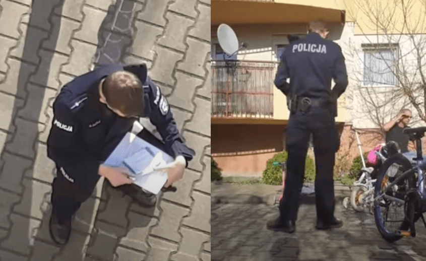 kornawirus i zakaz wychodzenia z domów: policja karze ojca 3 dzieci