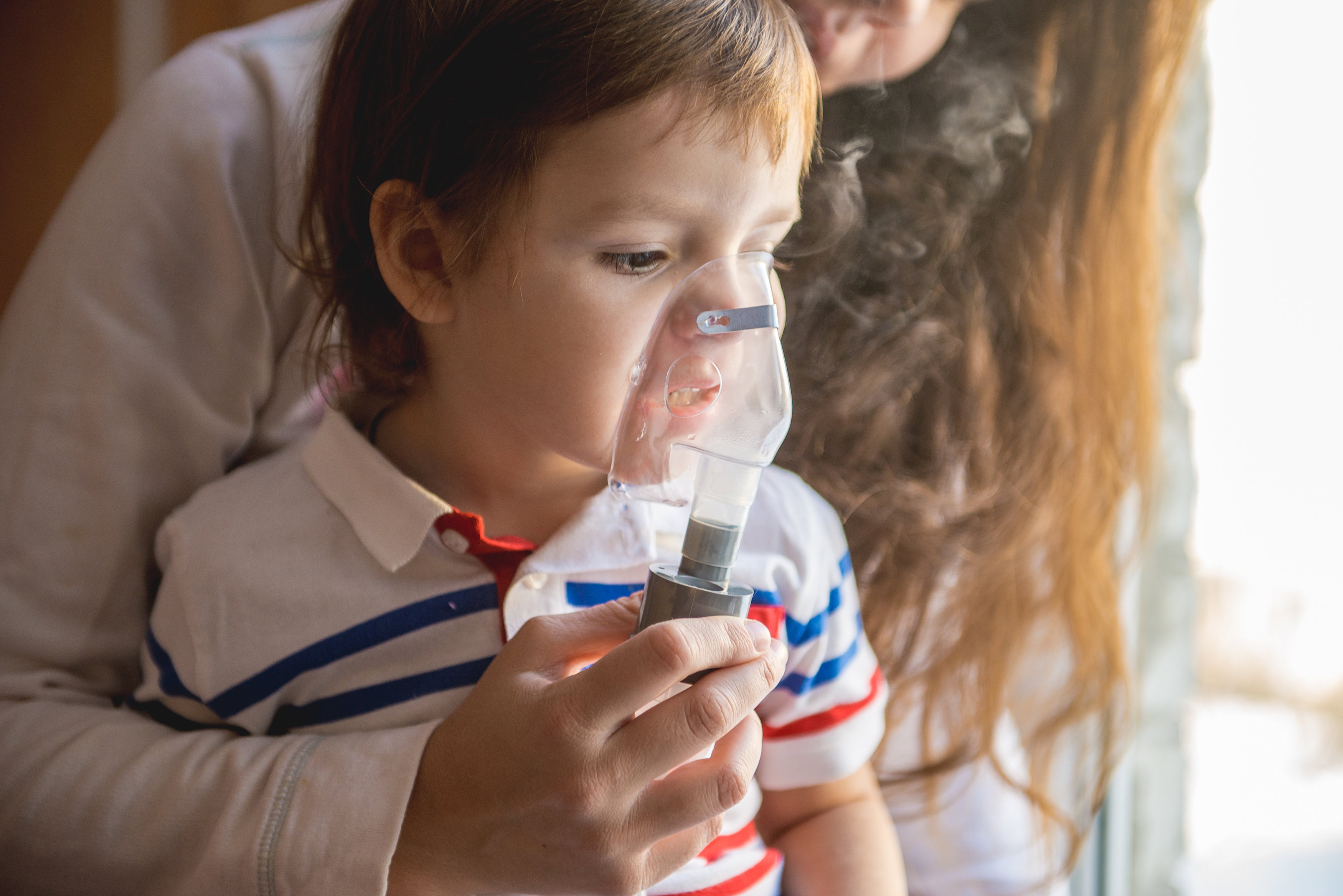 dziecko, astma, alergia, inhalacja