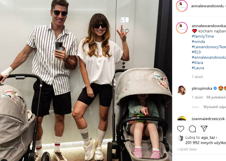 wózki Klary i Laury Lewandowskich, cybex