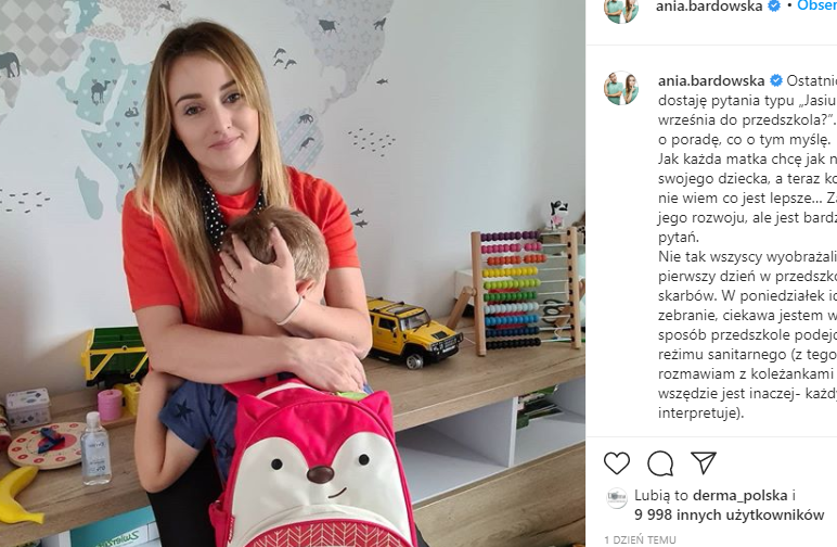 Ania Bardowska nie puści syna do przedszkola