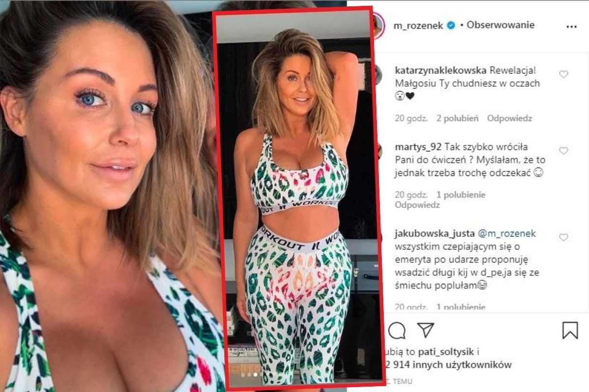 Małgorzata Rozenek-Majdan wraca do ćwiczeń po porodzie