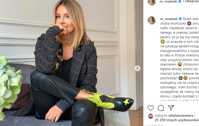 Małgosia Rozenek boi się koronawirusa