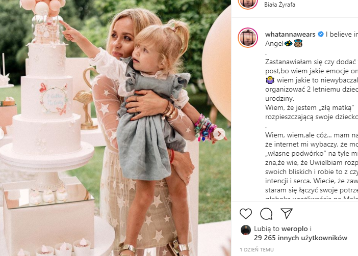 Anna Skura wyprawiła córce wystawne urodziny