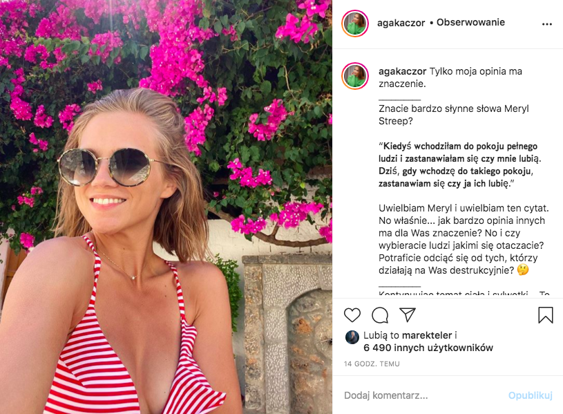 Agnieszka Kaczorowska o krytyce i akceptacji swojego ciała