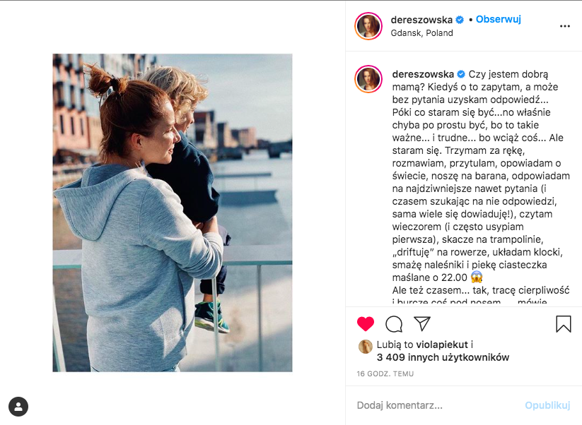 Anna Dereszowska o macierzyństwie