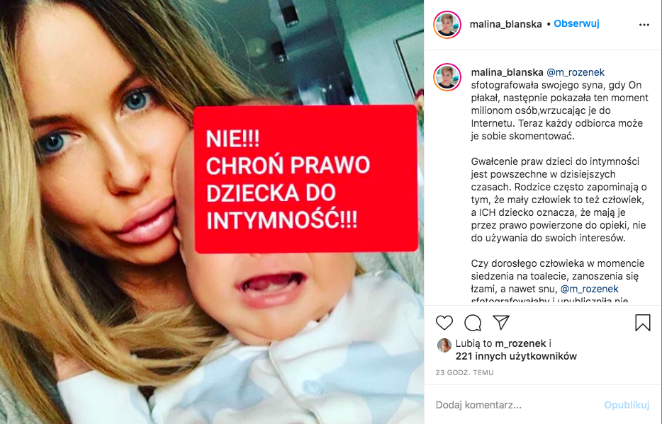 Małgorzata Rozenek skrytykowana przez Malinę Błańską