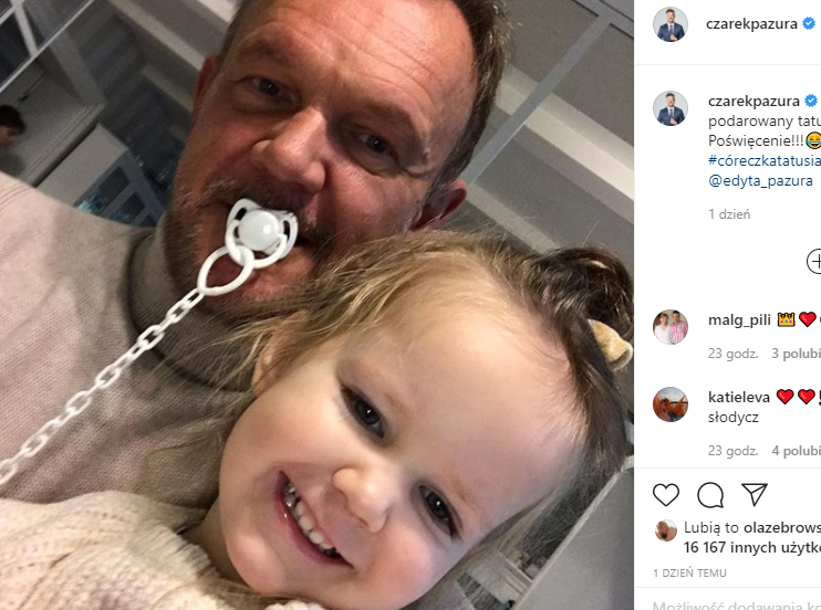 Cezary Pazura z córką