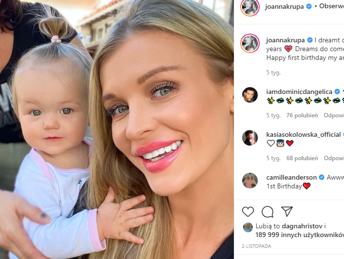Joanna Krupa z córką, kto nie kocha Ashy