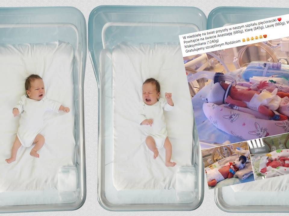 Mama pięcioraczków z Poznania wypisana ze szpitala