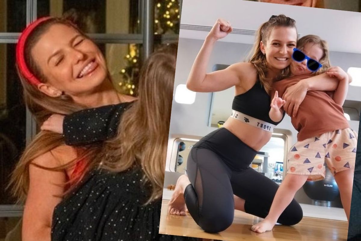 Anna Lewandowska na treningu z Klarą