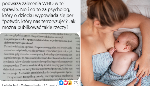 karmienie ponad rok to terror dziecka