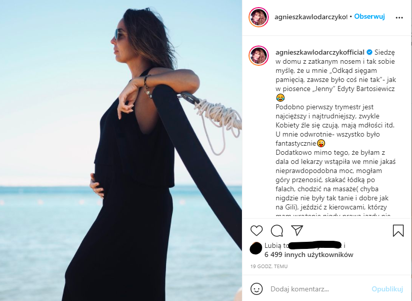 Agnieszka Włodarczyk w ciąży