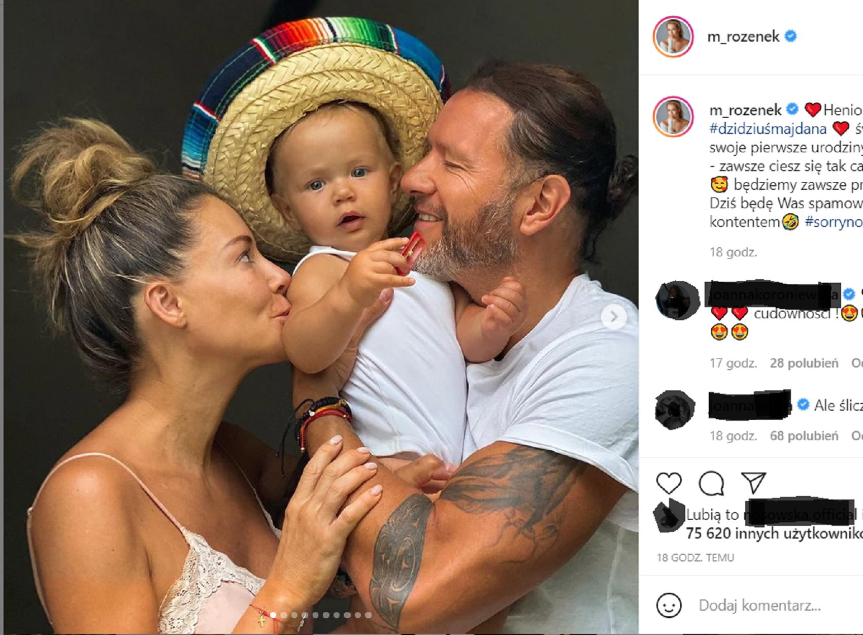 Małgorzata Rozenek świętuje urodziny Henia