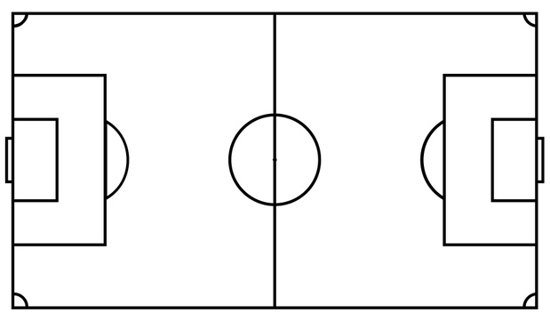 Football field. Vector illustration eps 10